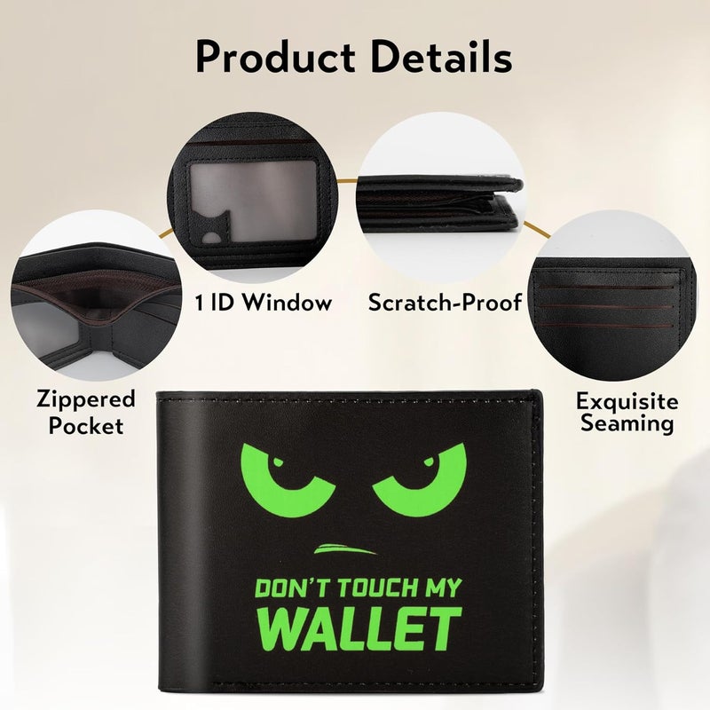 Fonwill Teen Boys Wallet, Birthday Gift for 5 6 7 8 9 10 11 12 Year Old Boys, Cool Bifold Rfid Blocking Leather Wallet With Coin Pocket ID Window, Christmas Birthday Gift for Boy Girls Teen 3-14 Ages - Image 4